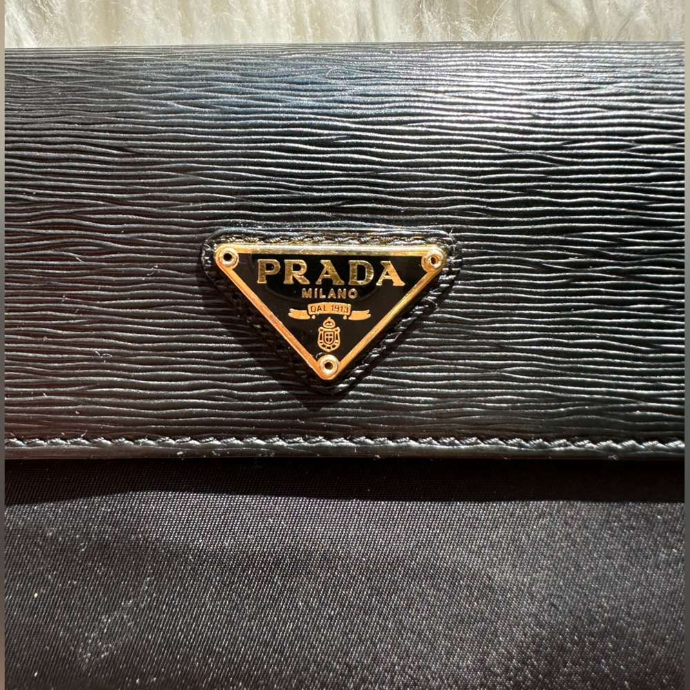 Prada Leather and Nylon Wallet with Detachable Strap - Picture 3 of 14